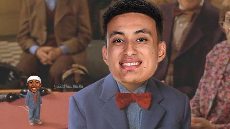 GrantGoldberg's tweet photo. kuz really called isaiah thomas "stuart little"

this is not a drill
(h/t @DefPenHoops) https://t.co/CgcgwincH9