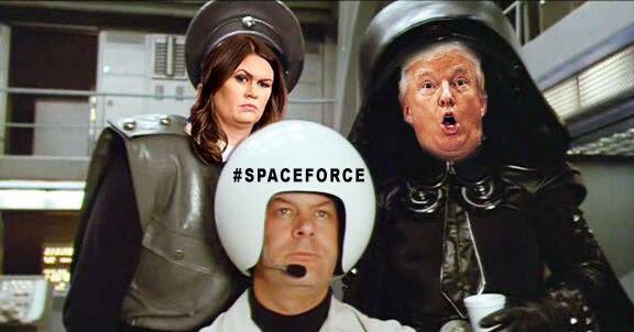 Lesbian_Island's tweet photo. If it means we get to send this administration to space then we 100% support this idea. #SpaceForce https://t.co/YRsgnCFzgJ