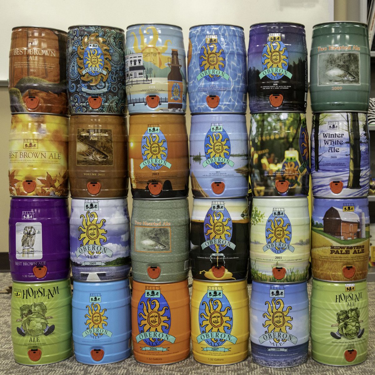 BellsBrewery's tweet photo. It's not often they all get together... so we decided to take a #minikeg family photo. Which one is your favorite? https://t.co/dmvi9ExdFc