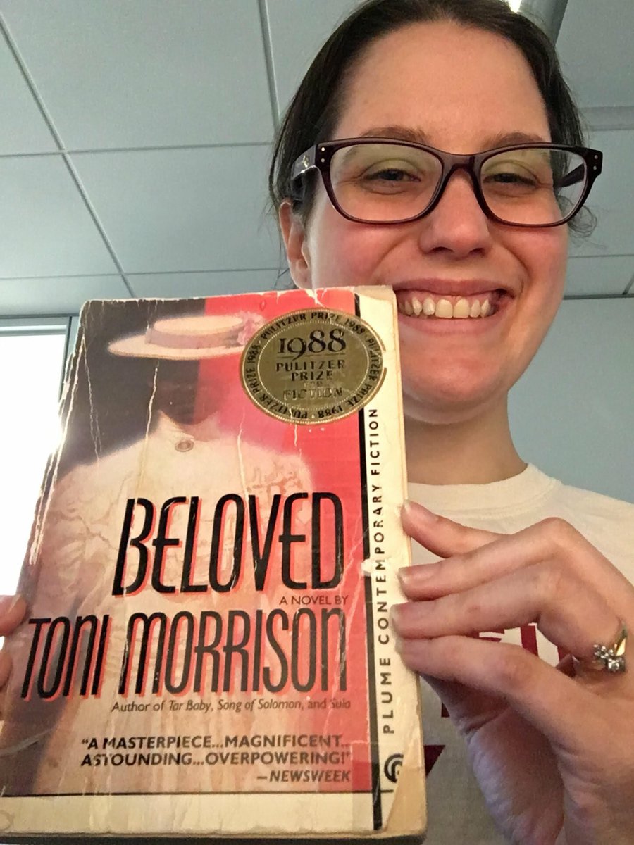 SCPridebrarian's tweet photo. “Toni Morrison's Beloved is a masterpiece of American storytelling...Part slave narrative, part psychological horror, & part trauma history, I encourage everyone to grab a warm cup of tea on a rainy night and fall in love with this novel.” - Alli, Library Services #GreatSCRead https://t.co/fX1mbaWzvq