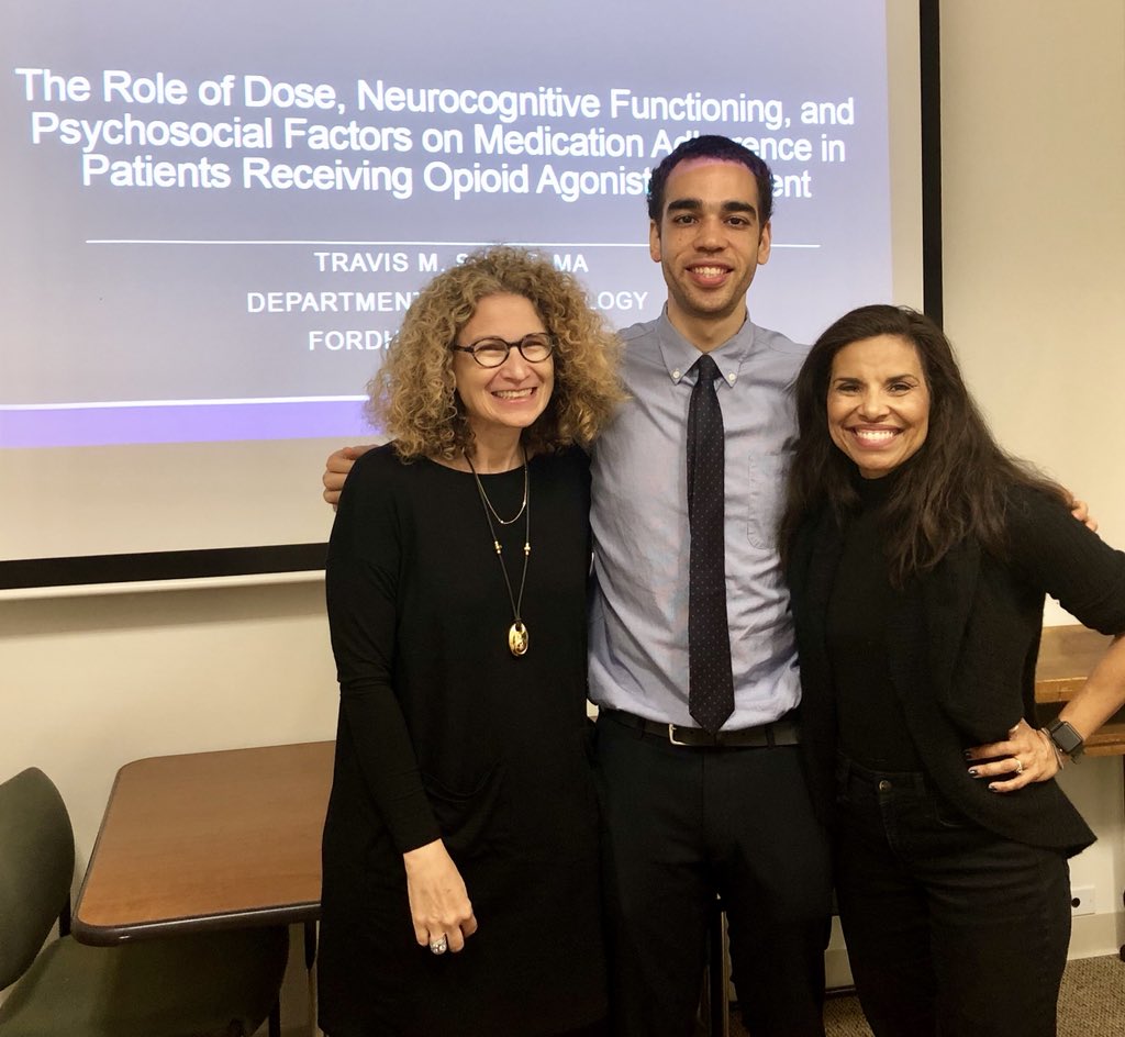 DrRiveraMindt's tweet photo. Congrats to @kumbamoses for defending his innovative #dissertation on the impact of #dose, #neurocognitive , & #psychosocial factors on #opioidagonisttreatment #adherence . So happy to be #comentoring such a great student w/ @JuliaArnsten ! #OpioidEpidemic #thisworkmatters #nida https://t.co/I3aM6d5s74