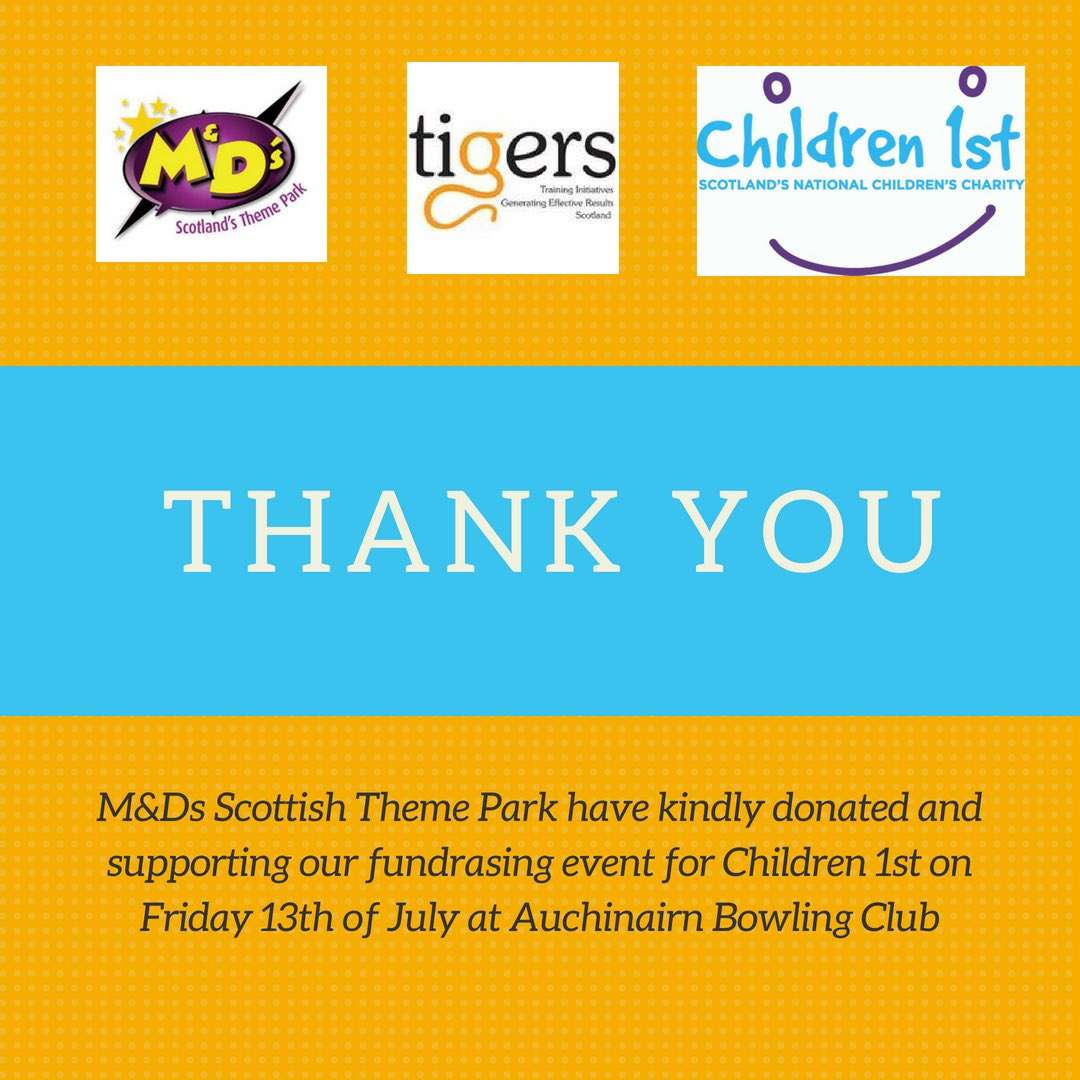 TIGERS_UK's tweet photo. ✨Thank You✨ @mdsthemepark for donating tickets for entry to Scottish Theme Park for our @children1st fundraiser organised by @DannyGemmell659. What a fun prize to win! 🎢 #BuildingRelationships #ThemePark #charitytuesday https://t.co/Xta0hYrBzT