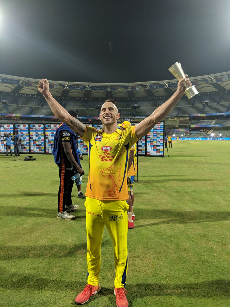 gayali_pradip's tweet photo. Nd #csk is making their own way to the finals.. 😍😘
Take a bow @faf1307.. Wt u just did is a unbelievable... Always love watching u.. Keep rocking
Just #one_more_to_go 😎
#SRHvCSK
@ChennaiIPL @IPL https://t.co/UpIh4dwgKh