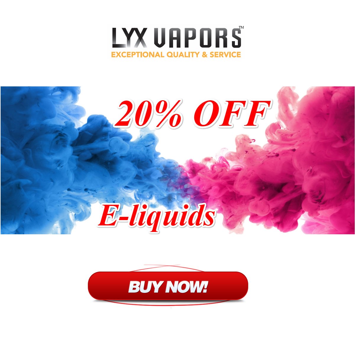 lyxvapors's tweet photo. #LYXVape brings you a world’s best quality #electroniccigarettes & #vapingdevices at a discounted price! Avail flat 20% discount on E-liquids only at LYX VAPORS. Code: lyx20 https://t.co/ejsfACChLZ