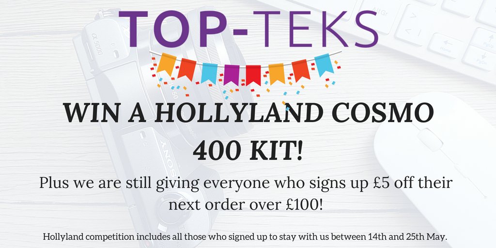 TopTeksUK's tweet image. 🎉WIN a Hollyland Cosmo 400 with Top-Teks🎉 All you have to do is use the link below to enter: 

Enter here: ow.ly/RlVZ30k695K

If you have signed up to stay with us between 14th and 25th May you will automatically be entered.