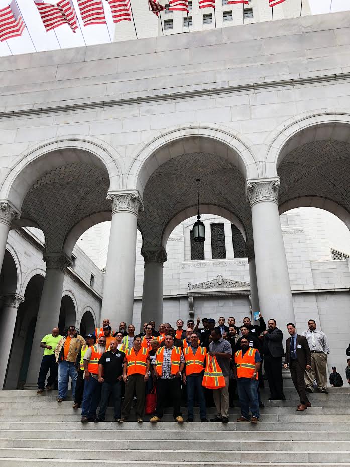 You can always count on #Unions ! The local sheet metal branch of @smartunionworks showed great support today for future #shelterhousing in #LosAngeles 

#yimby #housing #shelternow #endhomelessnow #housingcrisis #sheetmetalworkers #SMARTunion