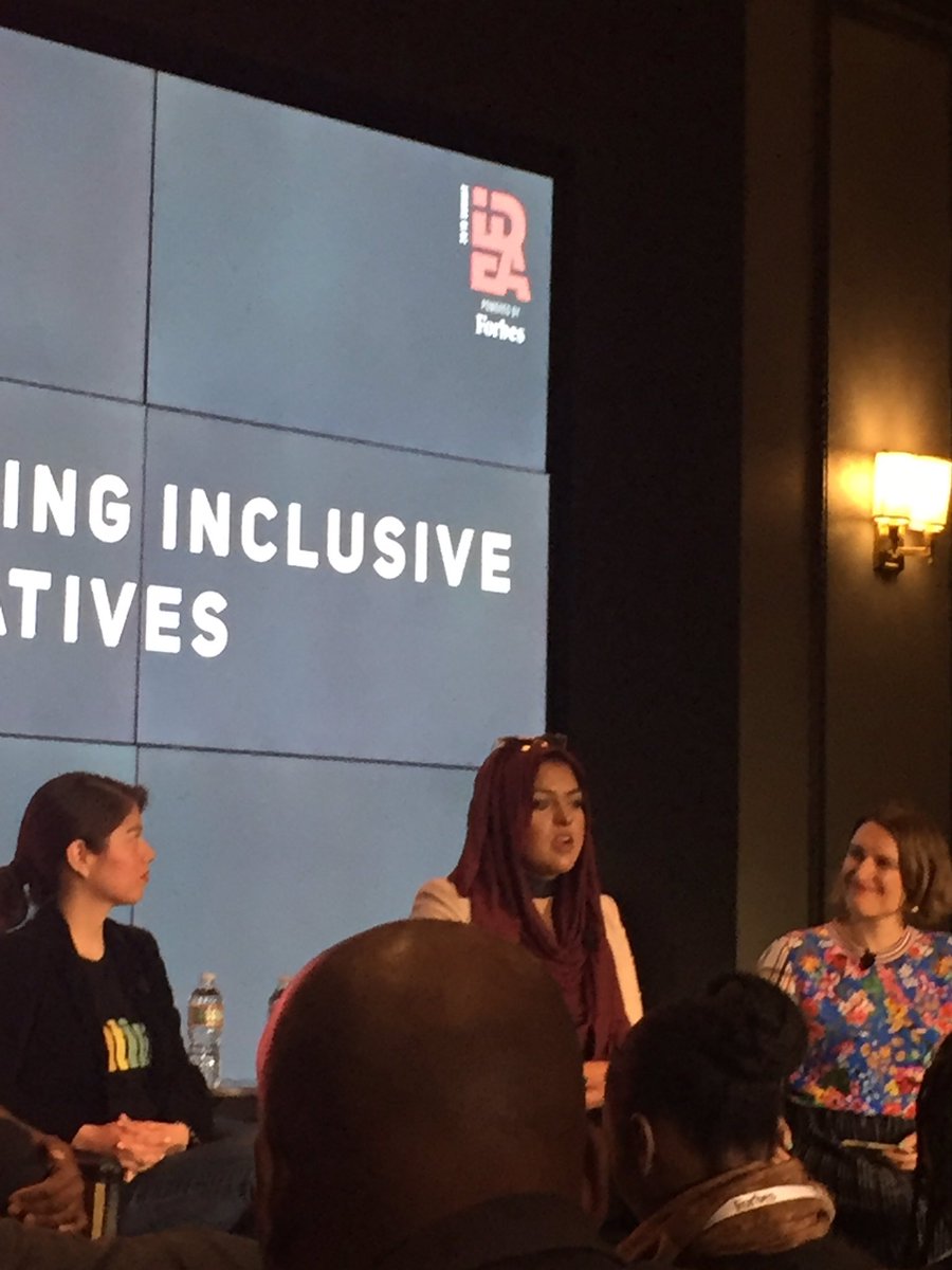 WomenofWarner's tweet photo. RT @forbesbv: "We want products made for us, by us." @xoamani, Founder of @muslimgirl #ForbesIDEA https://t.co/doJiIGu5wD
