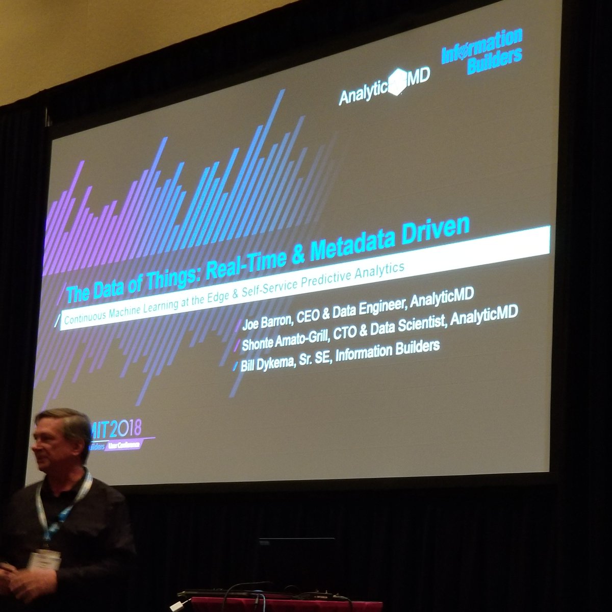 smity419's tweet image. From #predictive and #perscriptive analytics, to #iot, data of things, and #machinelearning. Information Builders User Summit is off to a great start! @infobldrs #ibsummit