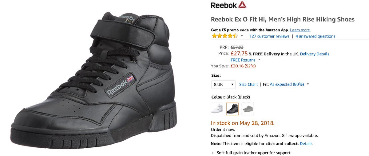 reebok exofit hi españa