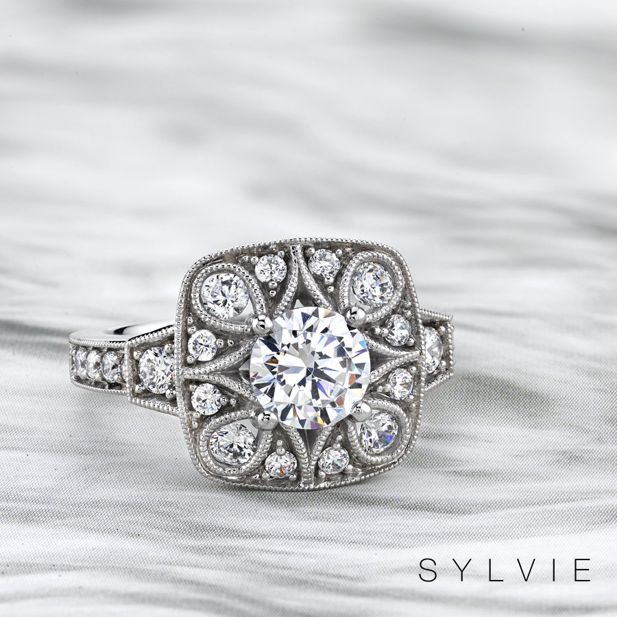 sylviejewelry's tweet photo. Find an engagement that is as timeless and unique as your love story at https://t.co/RETFlM5Uqo (style shown S1706) #Love #EngagementRings #Vintage #TimelessTuesday #SylvieCollection #SheSaidYes #GetEngagedWithSylvie https://t.co/mLCzY9mdwL