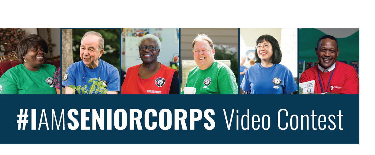 AmeriCorpsSr's tweet photo. The clock is ticking: T-minus one week to submit your entry to the #IamSeniorCorps video contest! ⏰ Visit our contest page for resources to help as well as the full rules. We can't wait to see what you come up with! https://t.co/xn6K06xhyE #SeniorCorpsWorks https://t.co/z6GC8nR2lM