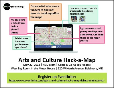 DeutschFound's tweet image. Today's the day! 

@GeoloomCoMap will show you how to find funding, opportunities for collaboration, and partnerships with communities at Hack-a-Map, #today 5-8 pm!