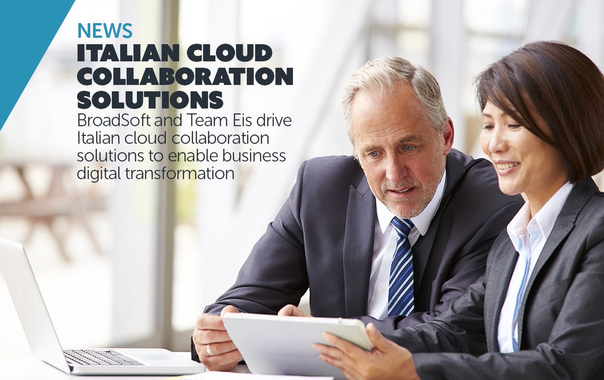 BroadSoft, now part of Cisco, and Team Eis announce collaboration: "Our work with BroadSoft will enable us to provide in Italy, together with our network of partners, innovative and integrated solutions..." Alberto de Martin, CEO of Team EIS hubs.ly/H0cbTrY0 #UComs