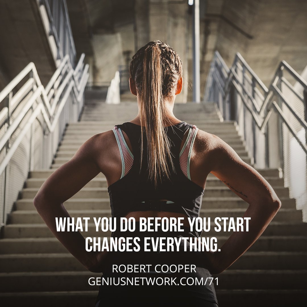 GeniusNetwork's tweet photo. What you do before you start changes everything.
@RobertCooperPhD  
https://t.co/TUh6UrmHzq https://t.co/fy4JolXgQr