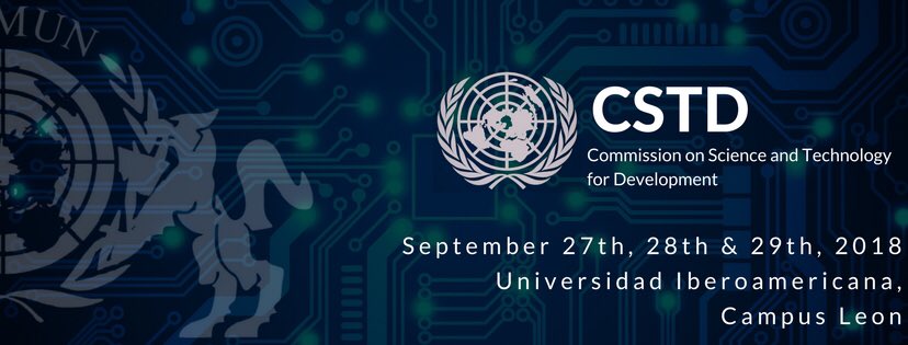 IBEMUNleon's tweet photo. Commission on Science and Technology for Development será uno de los comités del #ibemun2018 ¡No te lo puedes perder! #SoyIBEMUNner https://t.co/B1Tl2eD8Yl