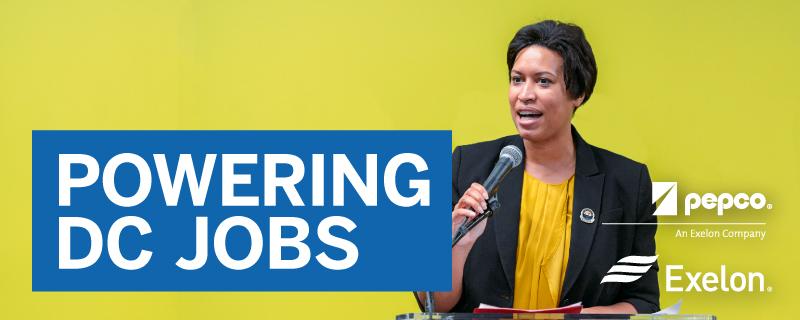 Exelon's tweet photo. New job opportunities are coming to the D.C. area! @Exelon and @PepcoConnect are teaming up to help fund the new D.C. Infrastructure Academy. Learn More https://t.co/Vlb686TbqN #EmpoweringDC #WashingtonDC #InfrastructureWeek2018 https://t.co/J55Qy7Dk9W