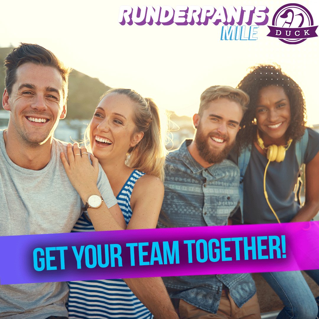 RunderpantsMile's tweet photo. Fundraising can be a whole lot easier when you do it in a team! Not to mention #Runderpants will be waaay more fun when you strip down with your pals.

Get your team together today and get ready for the best event of the summer!
See you there?! 😍🏃‍♂️ https://t.co/OHbenrlBHn