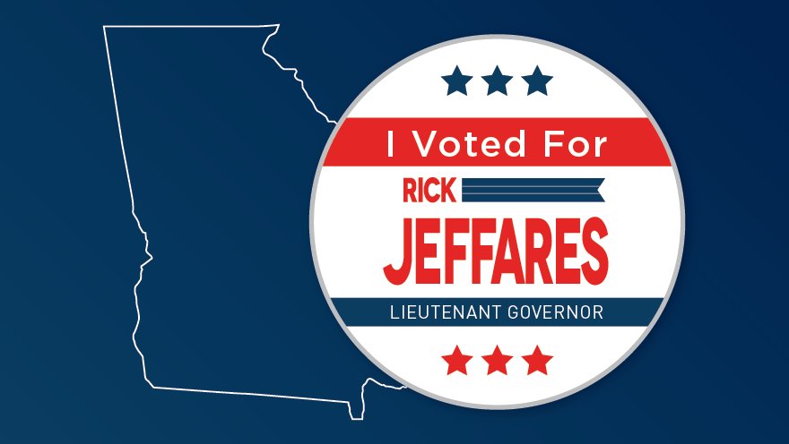 As your next Lieutenant Governor, I will always be a strong, conservative voice who stands up for our shared values in Georgia. Will you please SHARE this post to help me get out the vote today? Let your friends and family know you’re with #TeamJeffares! #IVoted
