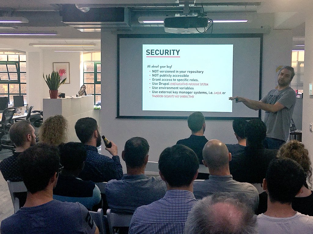 ChandeepKhosa's tweet photo. .@gambry speaking about #Drupal, Encryption, @KeyLockr &amp; @townsendsecure - see his talk again &amp; attend the encryption sprint at @drupaldevdays #DrupalShowAndTell #DrupalDevDays https://t.co/D29shwshCN