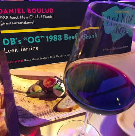 Happy to share our pairing from <a href="/foodandwine/">Food & Wine</a>’s Best New Chefs of 2018! Introducing the DB "OG" 1988 Beef Shank-Leek Terrine paired with our Ruca Malen Malbec 2016 #FWBNC <a href="/DanielBoulud/">Daniel Boulud</a> <a href="/DanielNY/">DANIEL</a> @OpiciWines