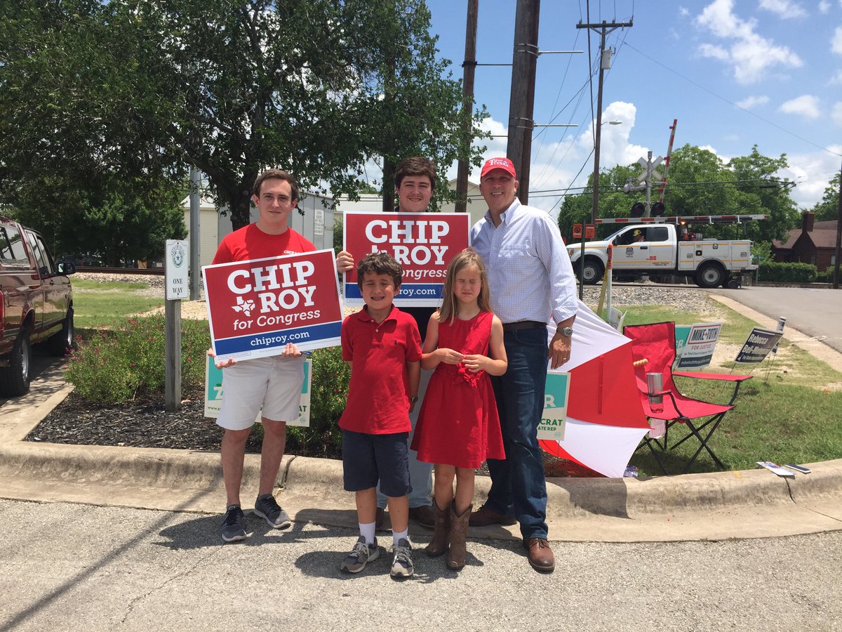 chiproytx's tweet photo. Hello Buda!! Thank you Mason & David and the dozens of volunteers throughout the district. #tx21 #standwithchip #onward https://t.co/YQccSMSALV