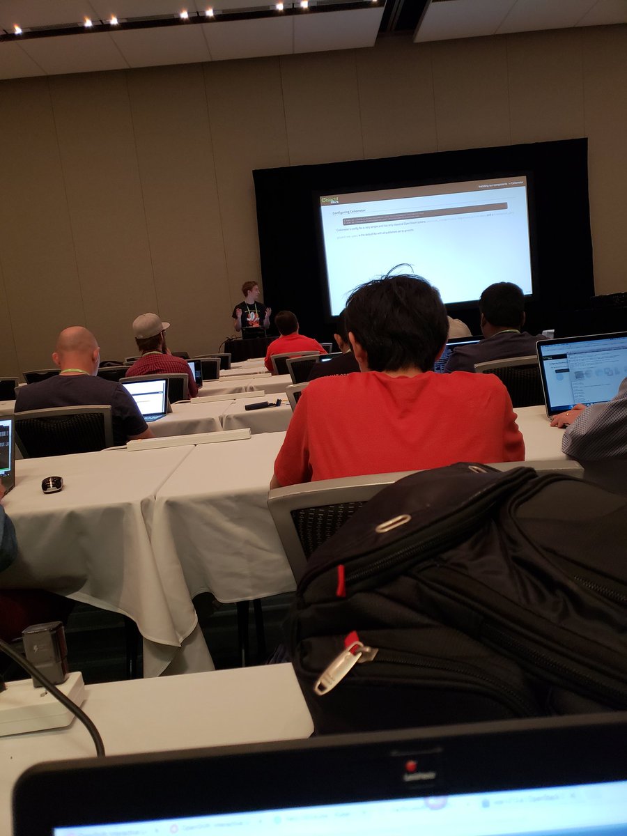 fabius_sarah's tweet photo. Awesome workshop for #gnocchi & #cloudkitty with @objectiflibre @only_lpeschke @chrissauthier #OpenStackSummit @OpenStack https://t.co/y3BhcHsQv3