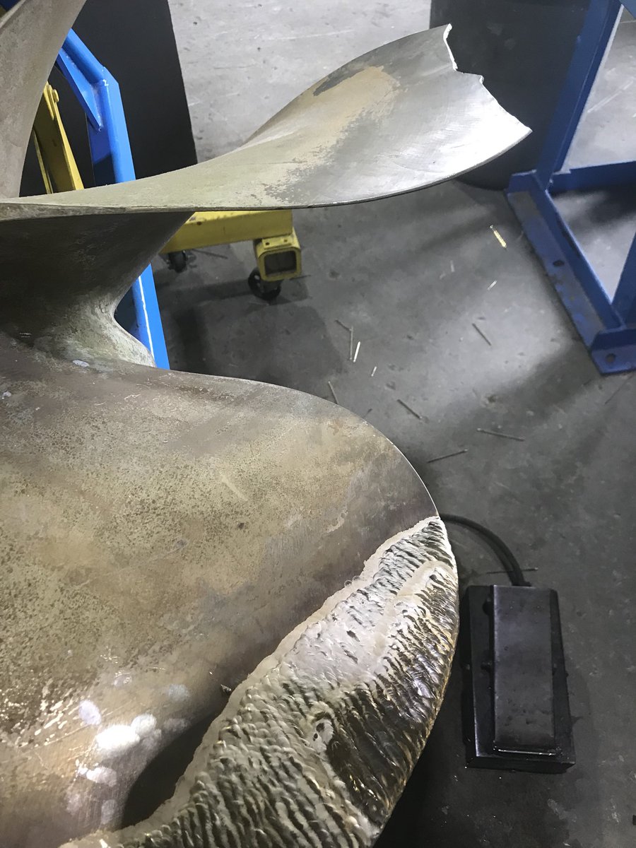 Boat propeller repair #weld