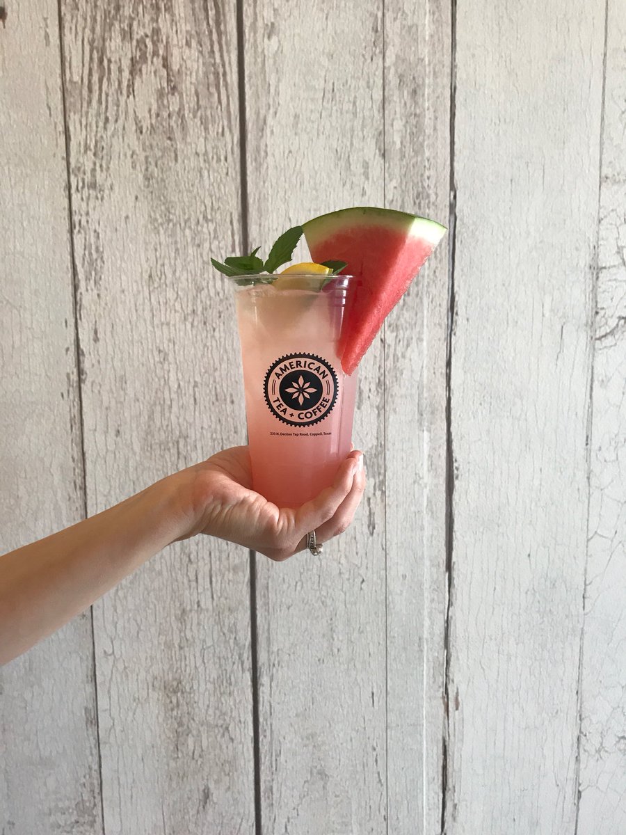 Memorial Day is on its way &amp; we’ve got our yummy Watermelon Mint back on the tea bar! #americantea #memorialdayweekend #summer