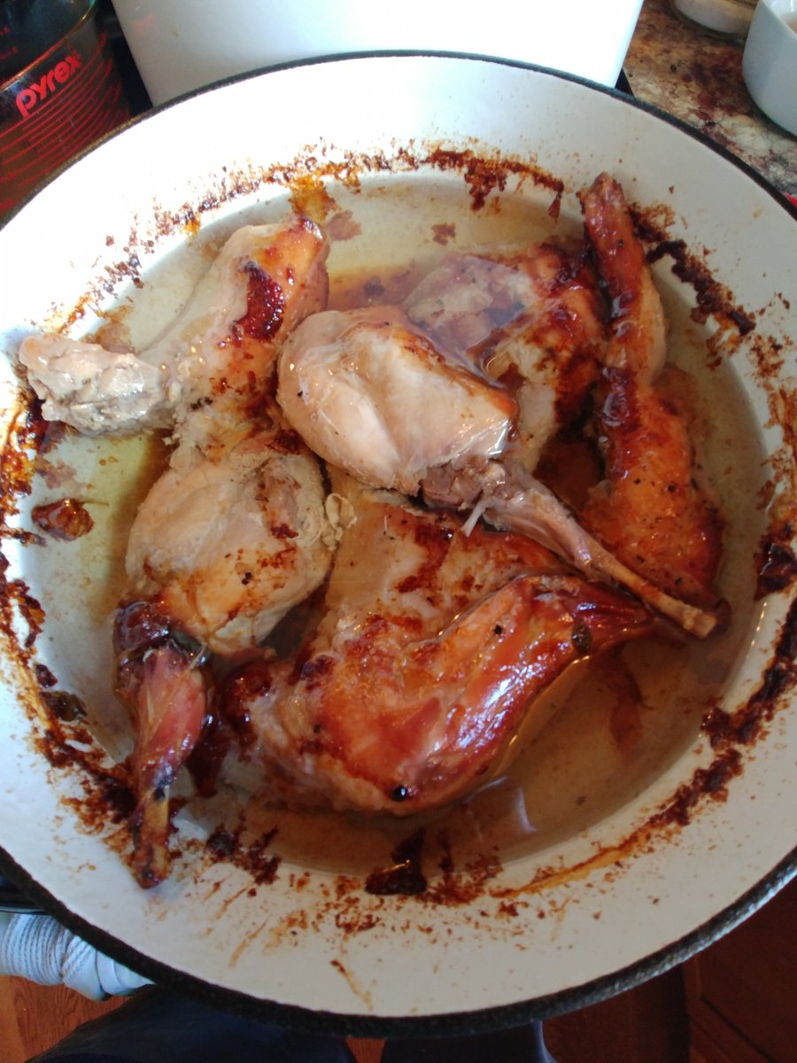 For any wondering how the rabbit confit turned out . . .