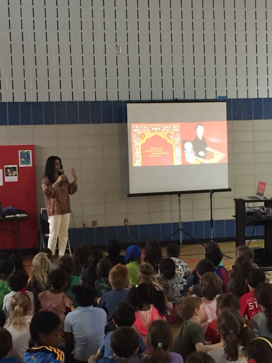 Thank you <a href="/TQStarPTA/">AshburtonPTA</a> for supporting our Author Assembly with  <a href="/henakhanbooks/">Hena Khan</a> today! Not only is she a fantastic author and speaker, but an <a href="/MCPS/">MCPS</a> graduate as well! #tqtweet