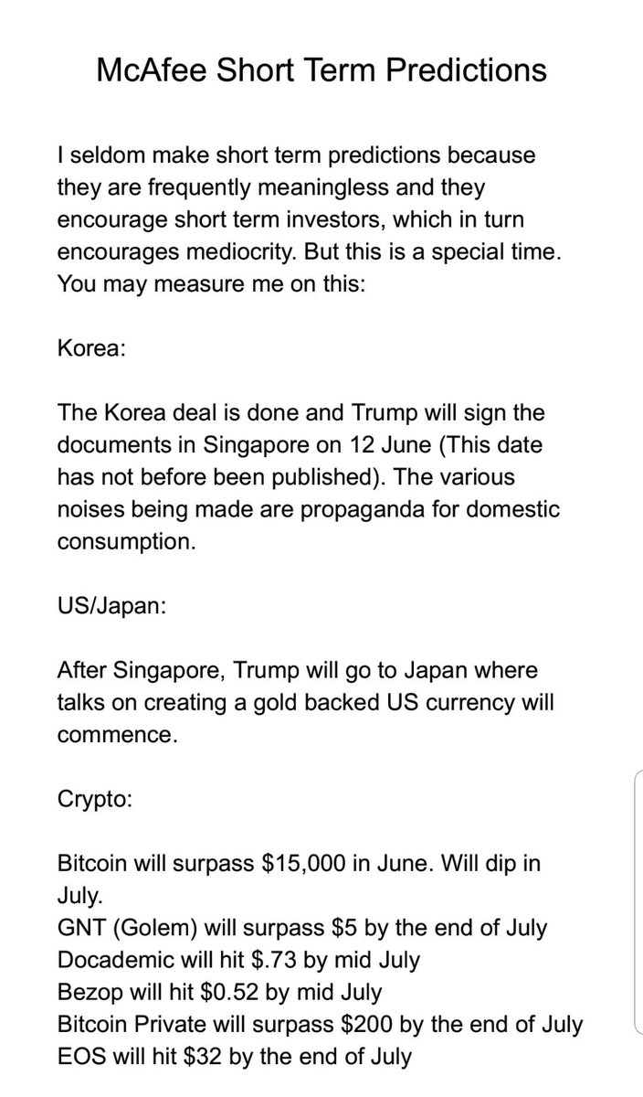 BTC $10,000.00 on John McAfee Bitcoin Price Prediction Tracker : r/Bitcoin