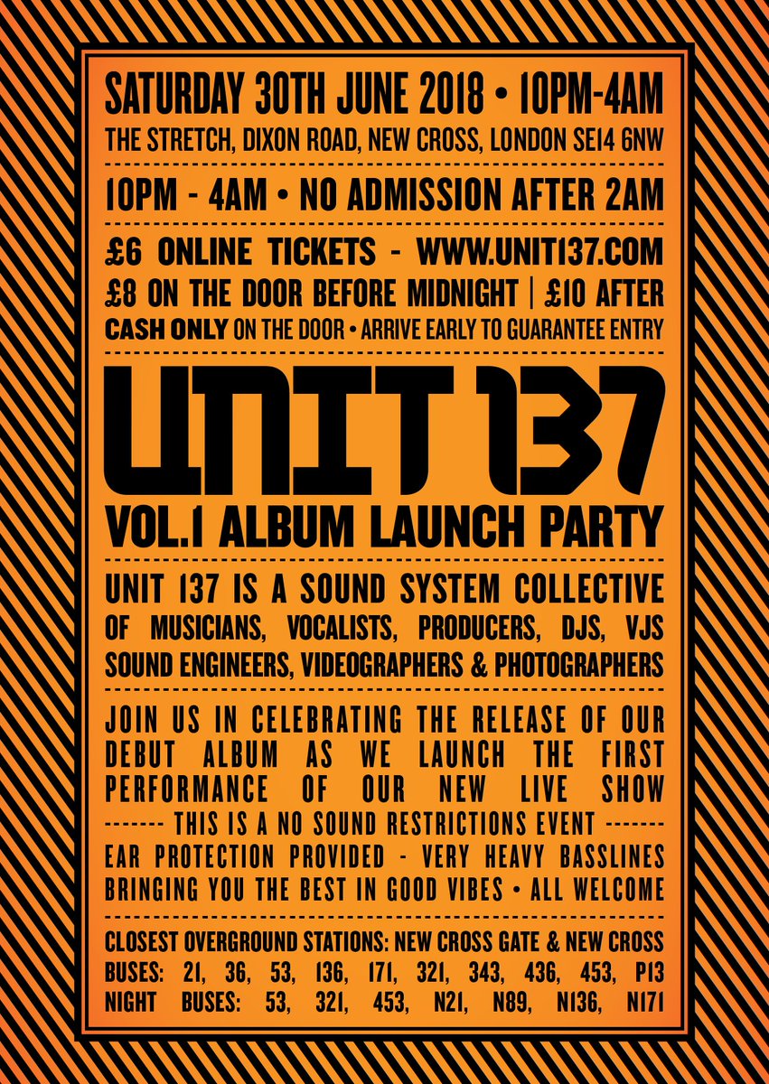 DJBurntBridges's tweet photo. It's a while away yet but looking forward to spinning on the @UNIT137 sound system Friday June 30th.. #FEELTHEBASS.. It's the launch party for #UNIT137 Vol.1 compilation album.. We'll be representing in full effect! https://t.co/7GGb9weUo3