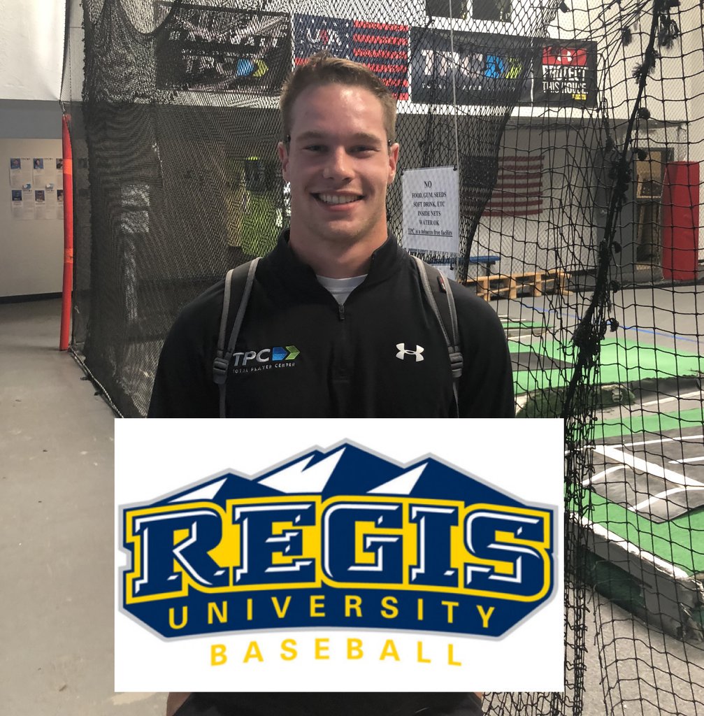 TPCbaseball's tweet photo. Huge congrats to TPC Student and Associate Trainer Luke Leubker on his commitment to play at Regis University. #TPCCommits #TPCTopPerformers #TPCHonorRoll #smartworkpaysoff https://t.co/tVhLyBJ7HF