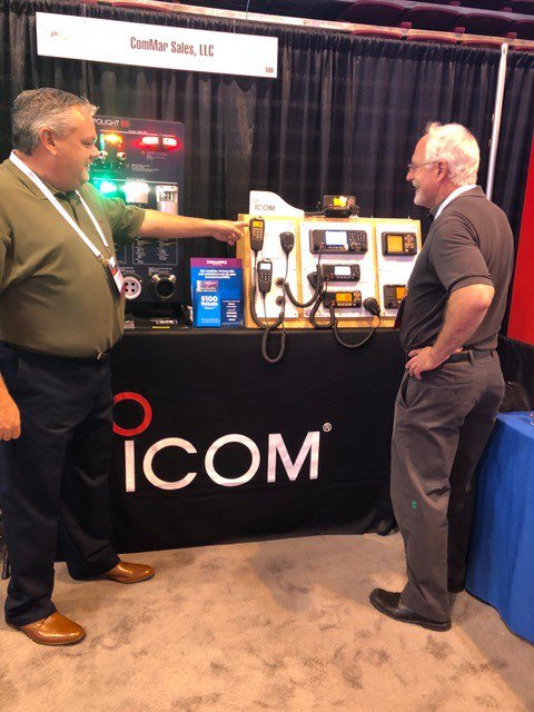 IcomAmericaInc's tweet photo. VHF radio for your commercial ferry or tugboat? Icom got you covered.
Come visit at the Inland Marine Expo in St Louis, MO booth 400 #maritime #IMX2018 https://t.co/rMGCufApqV