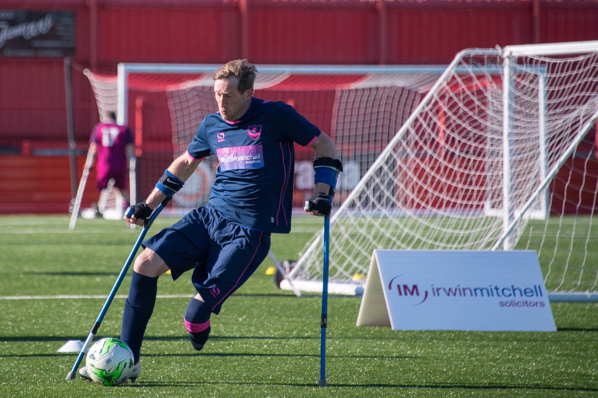 amputeefootball's tweet photo. EAFA @irwinmitchell National League 🏆

The #EAFL play-off day is almost upon us and we are looking ahead to the upcoming Division 1 &amp; Division 2 matchups @RedditchUnited1.

@albioninthecomm 🆚 @PompeyAmpFooty 

📸| @LajWarrington 

#IMLeague https://t.co/kM6GoGglcS