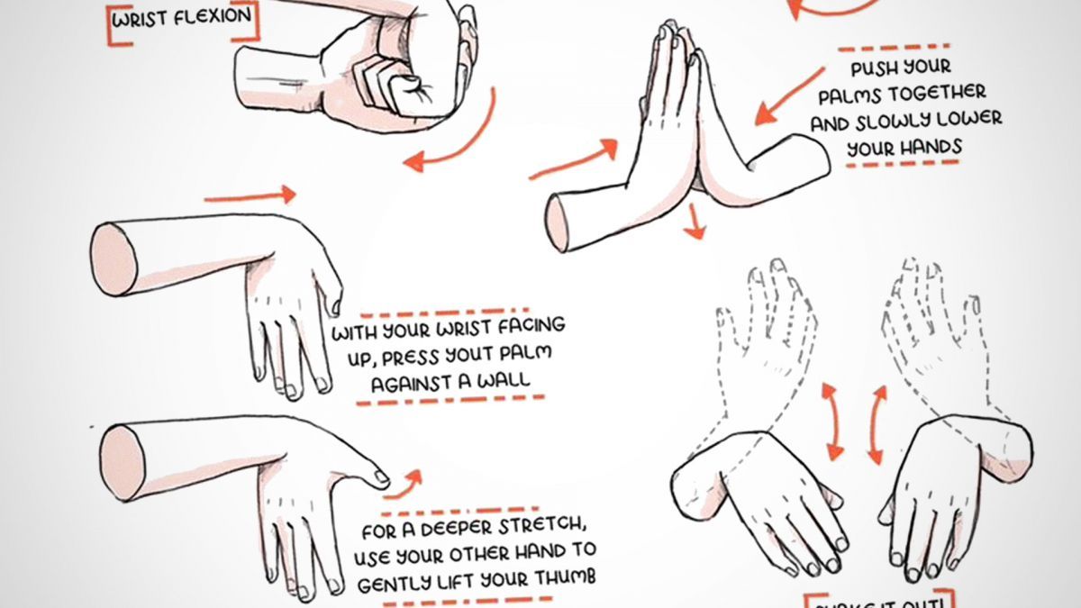 Infographic: Exercises to do to keep your hands and wrists healthy. buff.ly/2GH2c8O