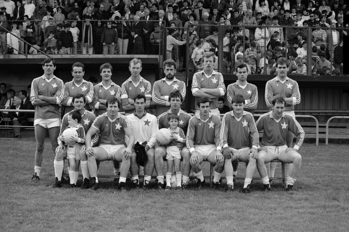 The <a href="/StarsGAA1890/">Kingscourt Stars GAA</a> team from the 1989 county final.