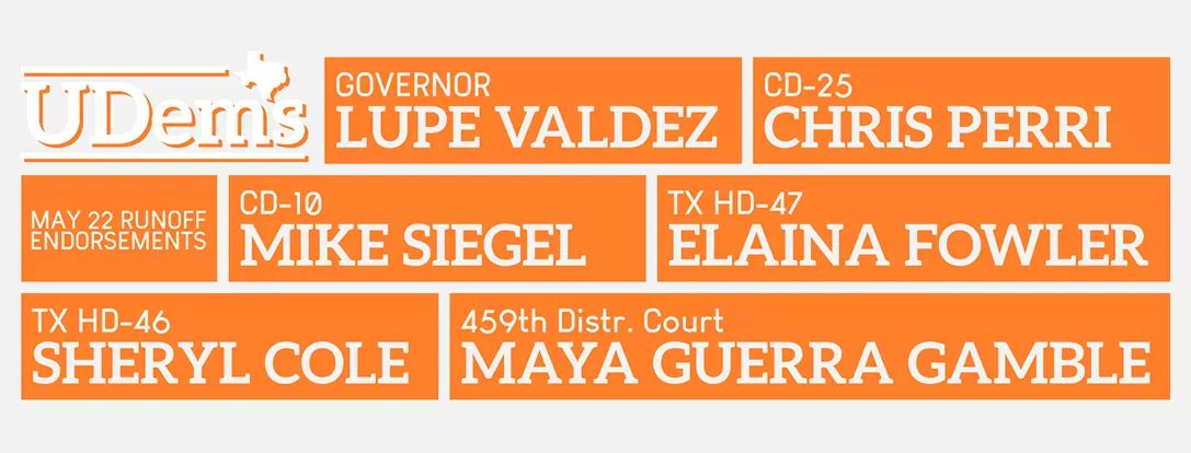 UDems's tweet photo. TRAVIS COUNTY, YOU HAVE UNDER 5 HOURS TO VOTE! Don't know who to vote for? Peep our runoff endorsements! https://t.co/npV1V4ZmeM