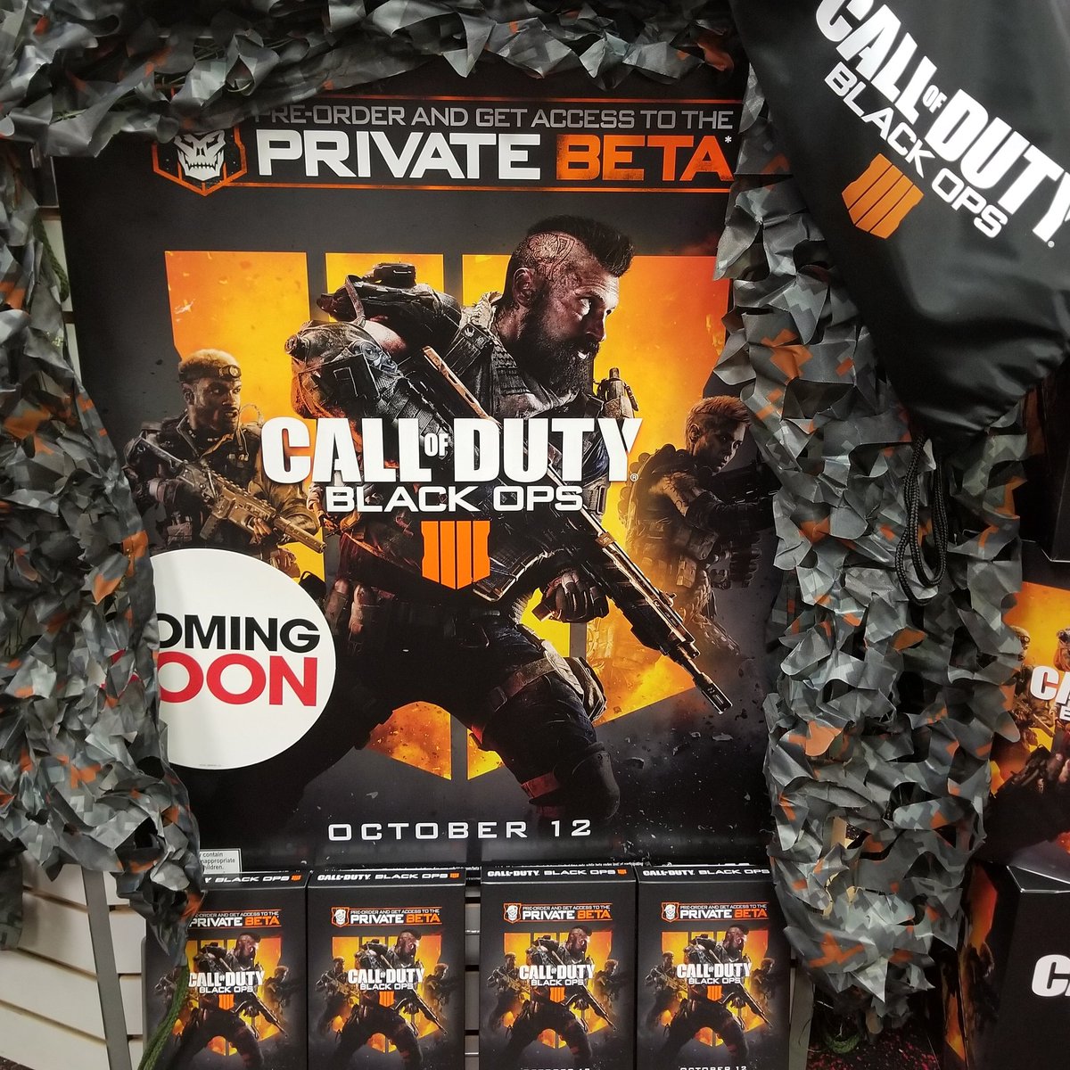 Black Ops 4 may not come out until October 12th but you can now pre order a copy from Game Stop! When you pre order you get access to the private beta as well! Get it quick because this is a limited time offer! 

See store for details.