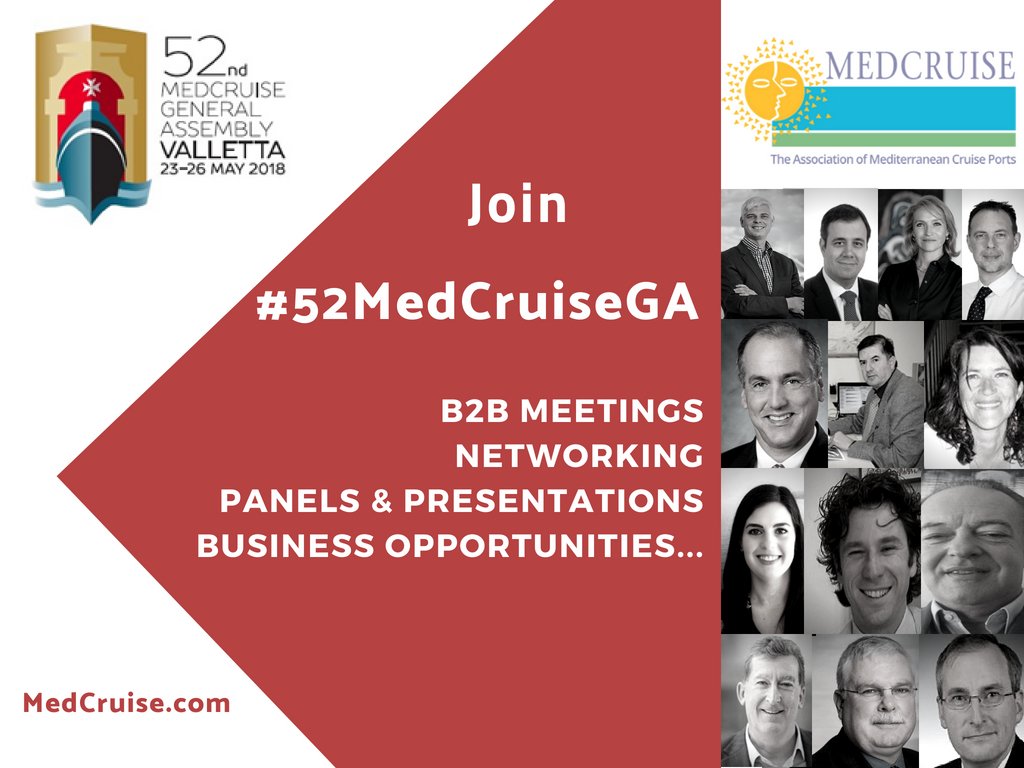 Î‘Ï€Î¿Ï„Î­Î»ÎµÏƒÎ¼Î± ÎµÎ¹ÎºÏŒÎ½Î±Ï‚ Î³Î¹Î± The 52nd MedCruise General Assembly shaped the future of the Med cruise industry #PortsTogether