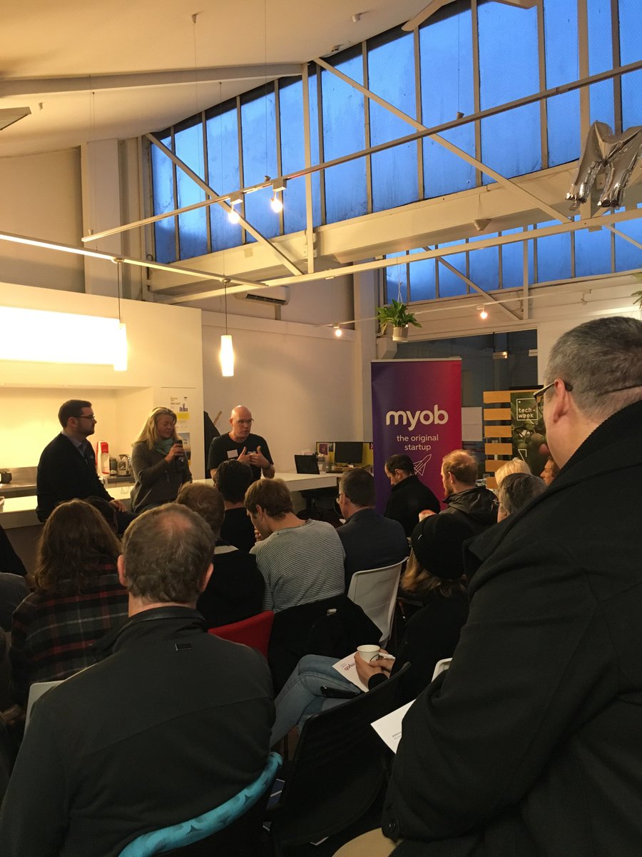 MnstryofAwsm's tweet photo. Our startup breakfast club has kicked off with our amazing panelists @kcolbin @InvertRobotics & @keranm delving deep into harnessing the power of exponential technology #twnz18 #expontentialtech https://t.co/FKUVb8H0dl