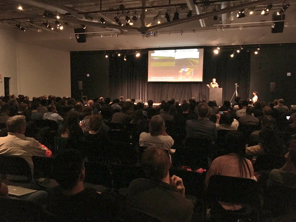 TangAnnabelle's tweet photo. #TBT #2018aidownload Dmitry Chichkov, the Senior Solutions Architect for Autonomous Driving at NVIDIA, talked about how to make self driving vehicles safer. https://t.co/2c9Mr03otC