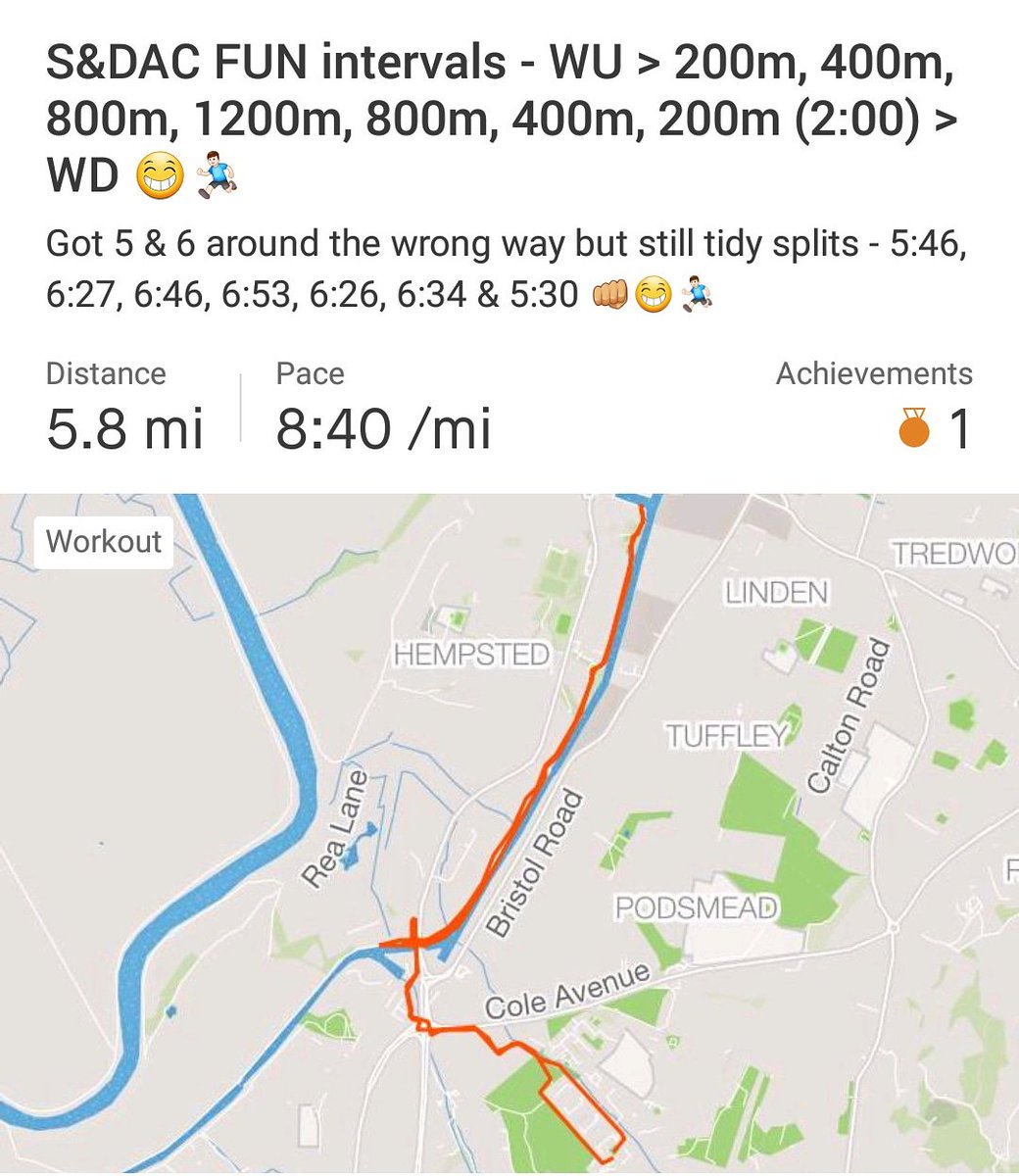 bitcoinlap's tweet photo. There's no point in doing something if it's not FUN and this session was definitely that mind! #BOOM 👊😁🏃 Living the marathon training dream mind. 😍 @UKRunChat #ukrunchat @glosrasac #GRASAC @GlosCityMara #stroudac https://t.co/Y2eX0sM9Ve