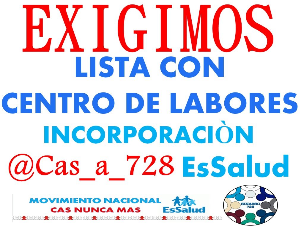 sopjenny1's tweet photo. El tema dlos @Cas_a_728 NoEs trascedental para @EsSaludPeru xq les puede generar gastos sinEmbargo continuan privilegiando alas grandes empresas
Es evidente q @FioreMolinelli no tiene vocación d contribuir y mejorar aun cambioLaboral @congresoperu 
YoNoConfioEn EsSalud @MTPE_Peru https://t.co/Jr8QthnGZW