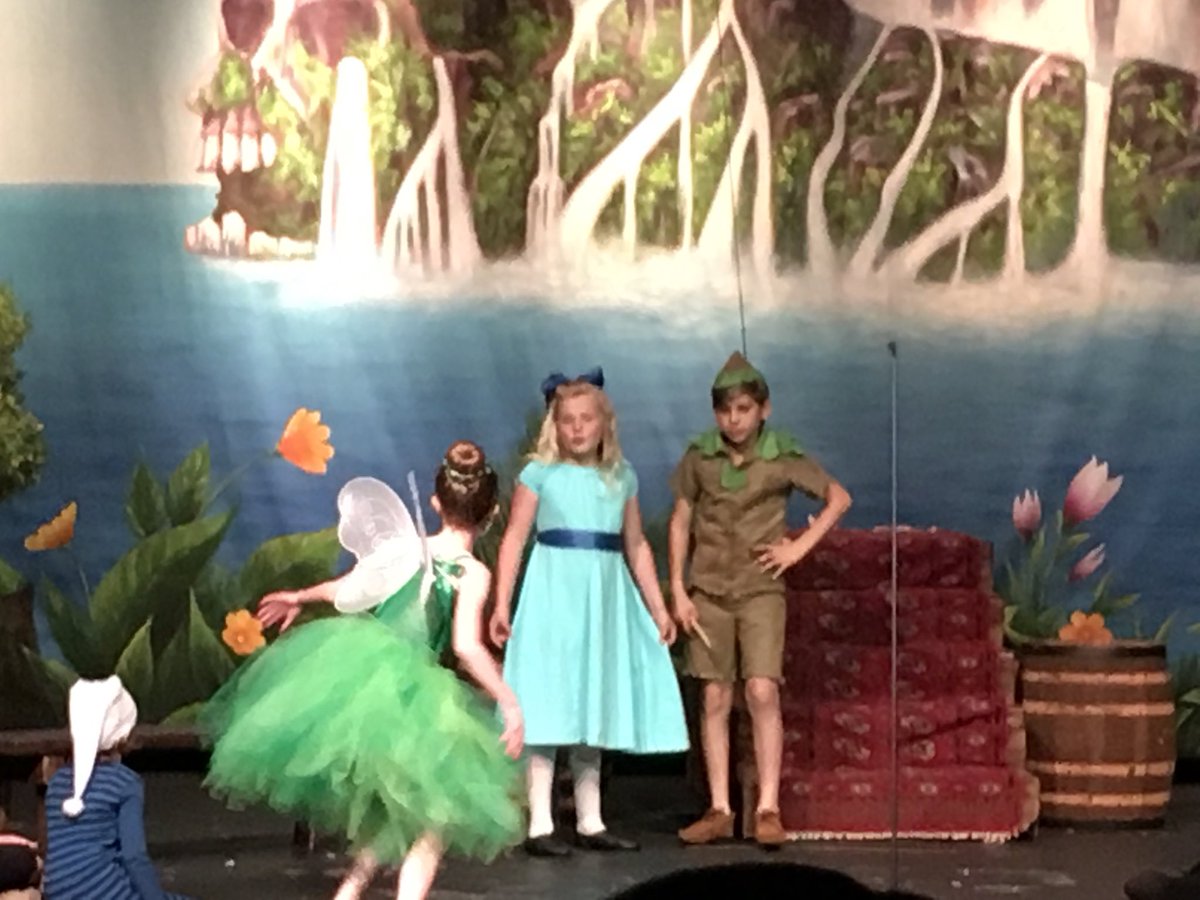 GAC_SKincade's tweet photo. I was amazed today! Elementary students were transformed into fairies, pirates, and lost boys, and Peter Pan flew through the air. #GACelem https://t.co/AM1qvMKQ5B