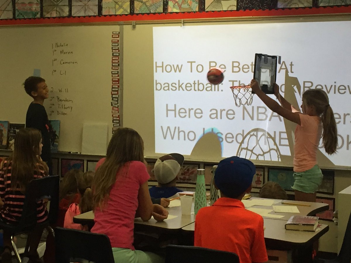AcsaWelker's tweet photo. Genius Hour presentations part 1. Strawberry soda, upcycling, stop-motion video making, Doodles, basketball basics, chemical reactions, space crafts, and flexibility. Very informative day! #rcsdjunction #rcsdchampions #geniushour https://t.co/mvE8y1YxR4
