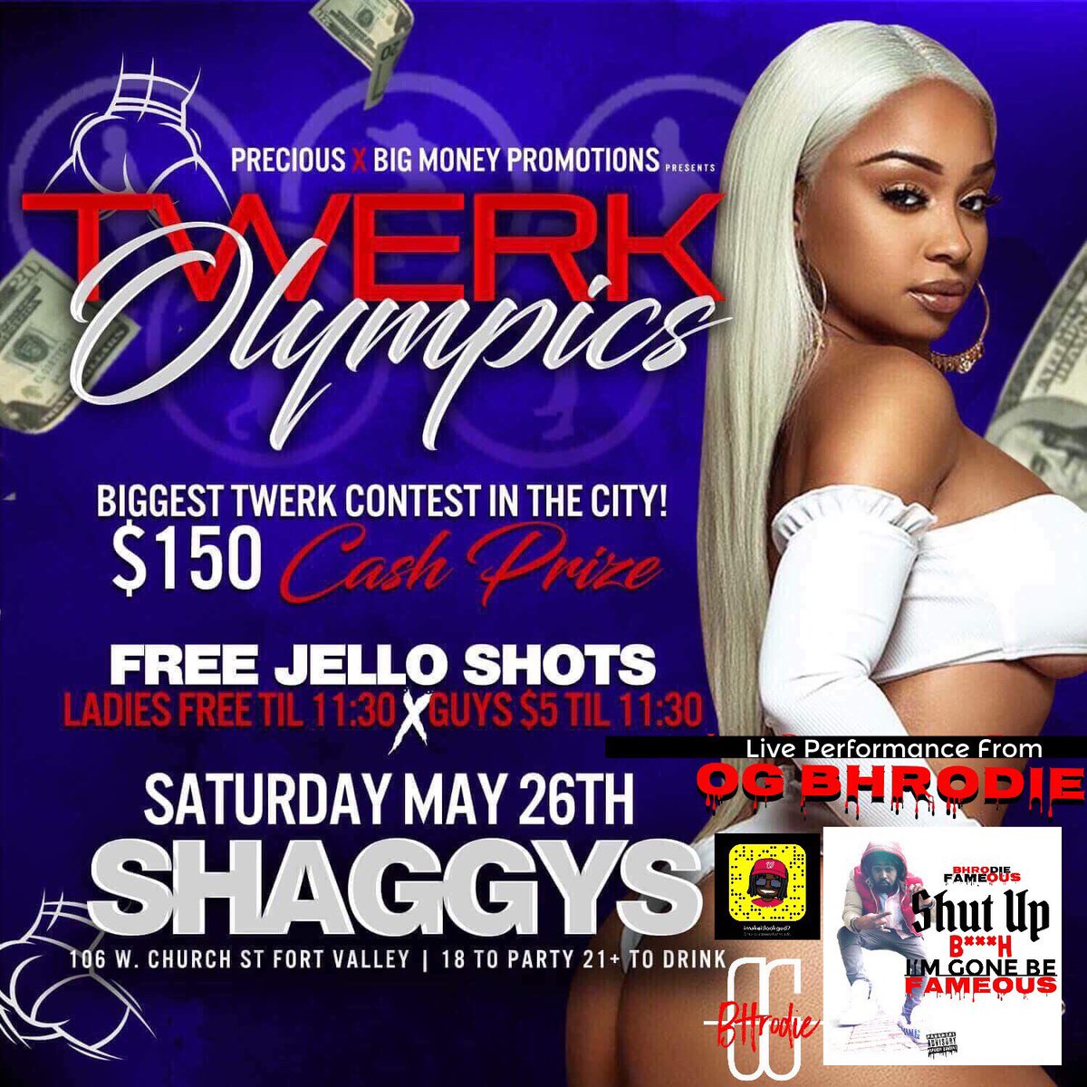 OG_BHrodie's tweet photo. If you’re not doing anything this Saturday join me in the turn as i perform live at shaggy’s in #FortValley #FVSU18 Ladies Free B4 11 Guys $5 

Listen to @OG BHrodie - 'Trapper - Fame ft. YSN T' using @mymixtapez app #mymixtapez https://t.co/Km6qnV5FWR https://t.co/PhgjCnpiBR