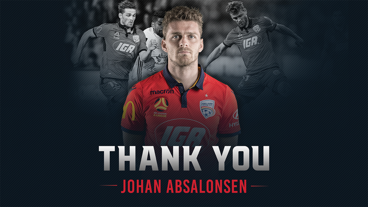 AdelaideUnited's tweet photo. Johan Absalonsen has returned to Denmark with SønderjyskE Fodbold. We thank Johan for his time with us and wish him all the best! 🙌 #AUFC

📰 Read more: https://t.co/UB4L5W3E4F https://t.co/VVmXPRHRBg