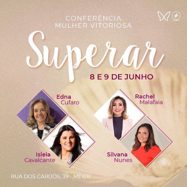 Vem aí uma Conferência que vai mudar sua vida. Dias de renovo e superação. Vem!