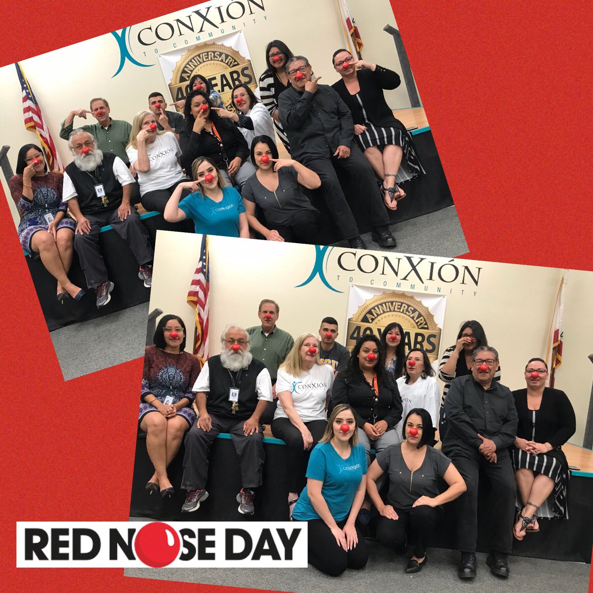 ConxionC's tweet photo. #RedNoseDay #unidosus https://t.co/nwbzpBiR8d